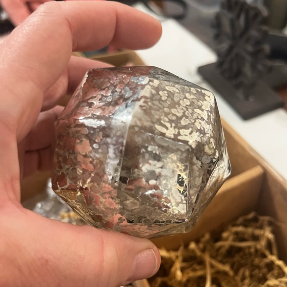 Mercury blown glass dipped silver mercury ornaments set of 4 Pottery Barn. 3.5” - Picture 4 of 8